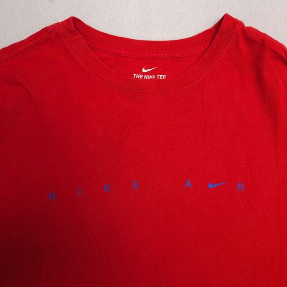 Nike Air Tee Graphic Casual Pullover Short Sleeve T Shirt Mens Size M Red - Picture 1 of 9